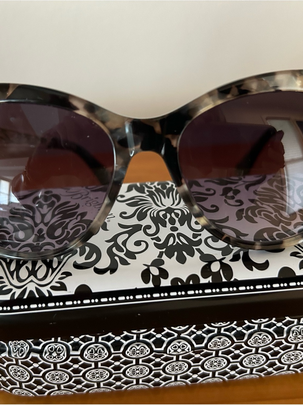 Brighton Kaytana Tortoiseshell Round Sunglasses with Brown Lenses